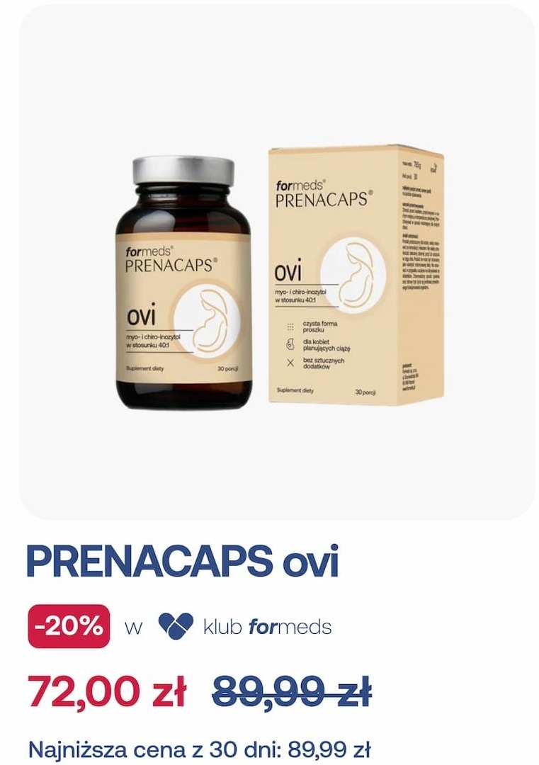 RENACAPS ovi -20% w klub formeds 72,00 zł 89,99 zł Najniższa cena z 30 dni: 89,99 zł