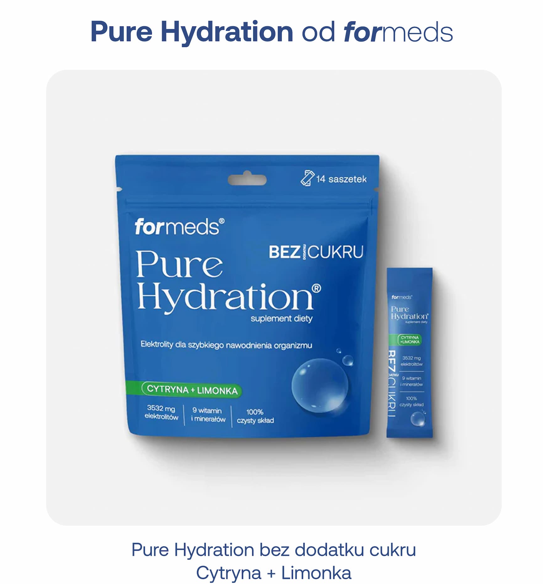 Pure Hydration bez dodatku cukru Cytryna + Limonka.