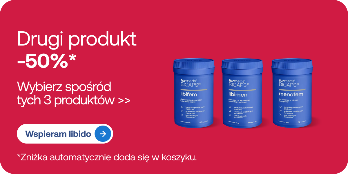 Drugi produkt   **-50%***  Wybierz spośród   tych 3 produktów >>  **Wspieram libido →**  \*Zniżka automatycznie doda się w koszyku.
