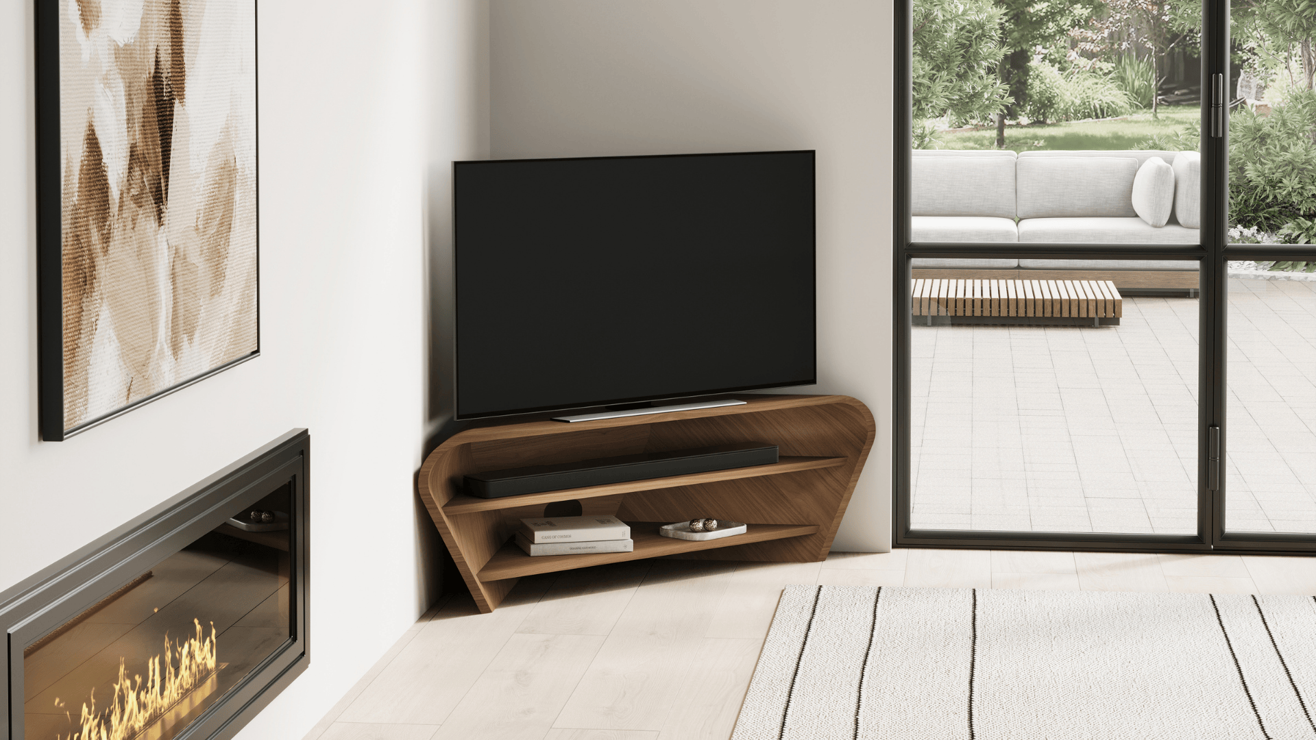 Taper Corner Media Unit