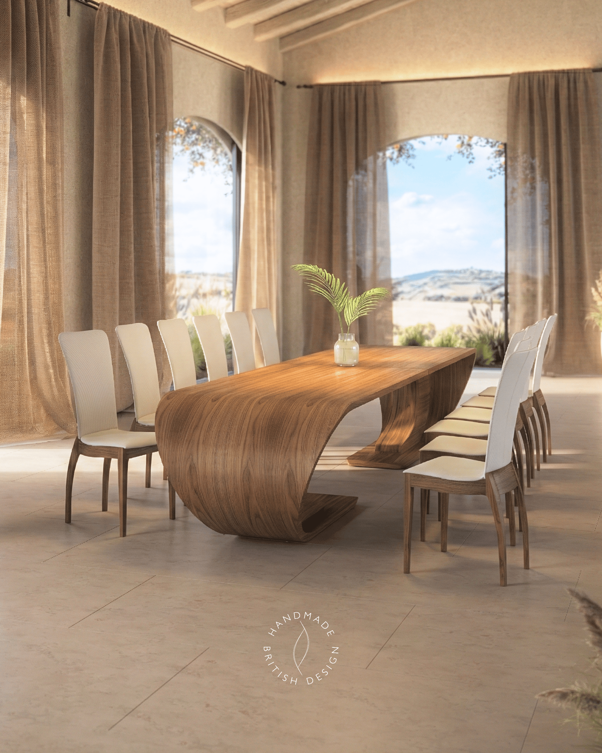 Double Crest Dining Table