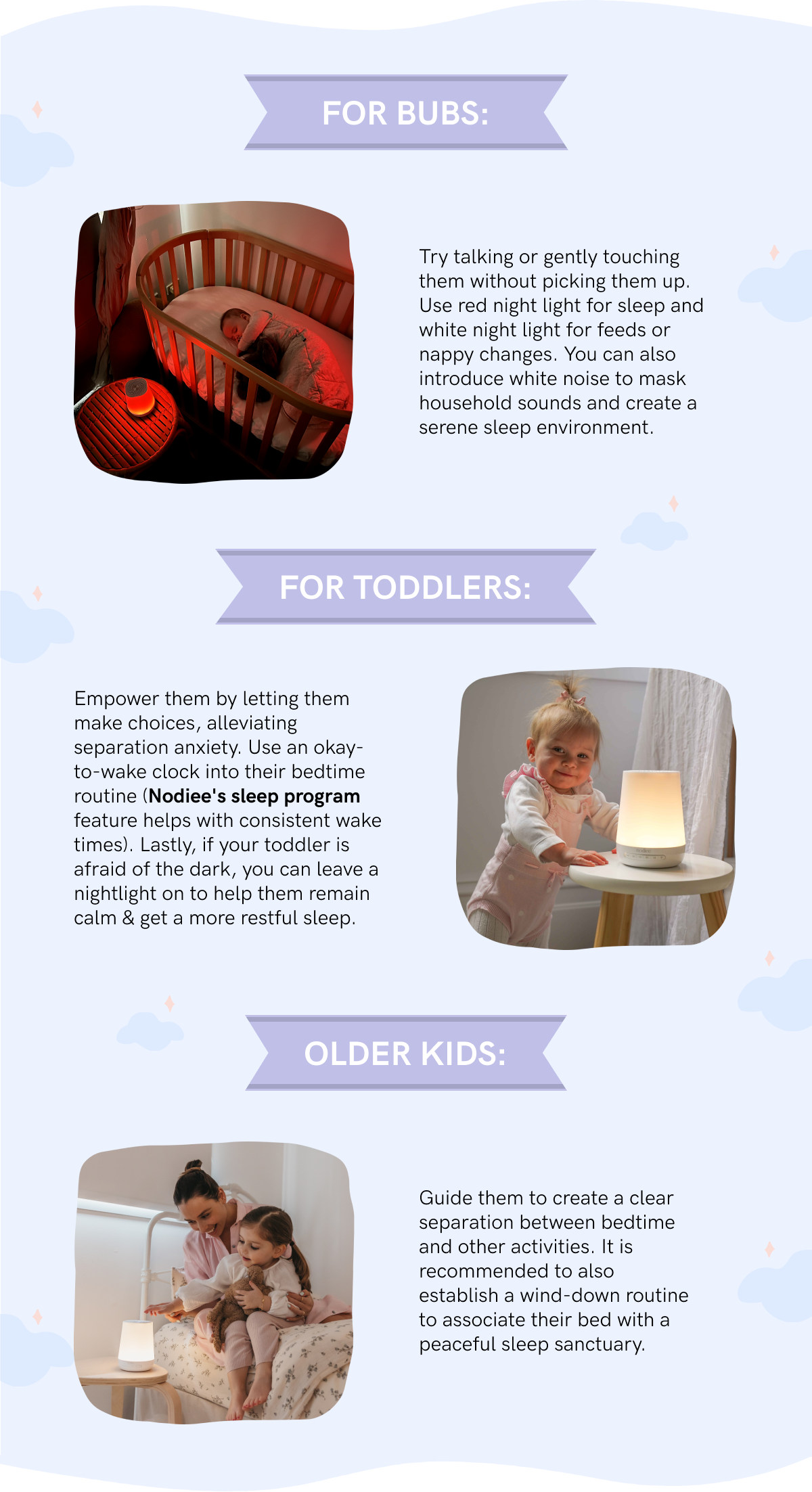 Your kids have trouble sleeping? 😓 Nodiee