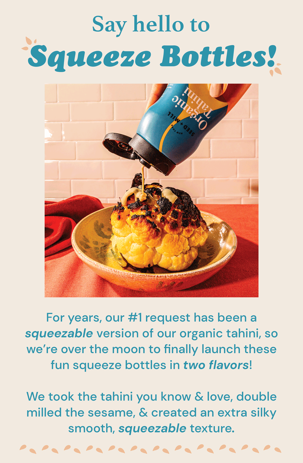 Say hello to squeeze bottles! 👋 Seed and Mill