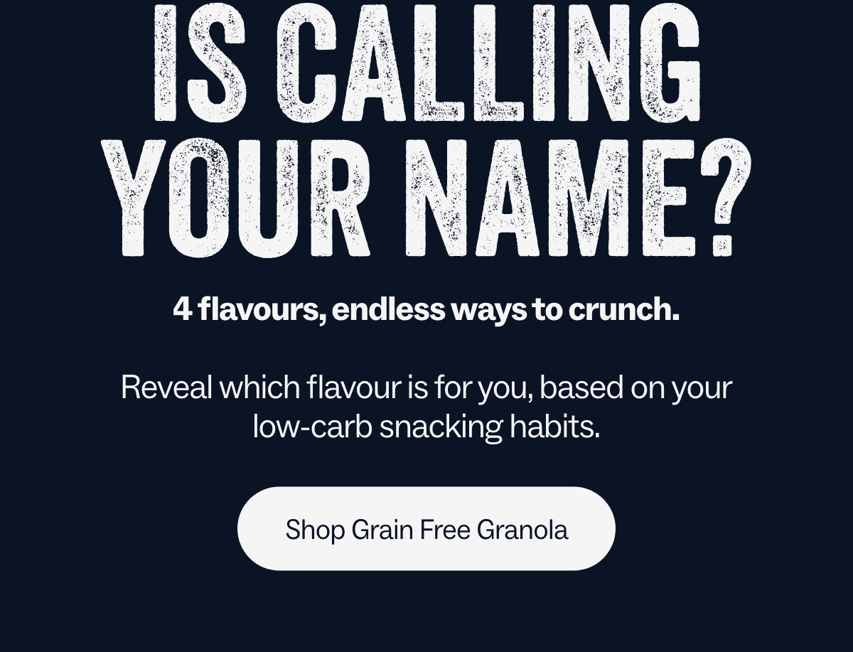 Which grain-free granola is calling your name?