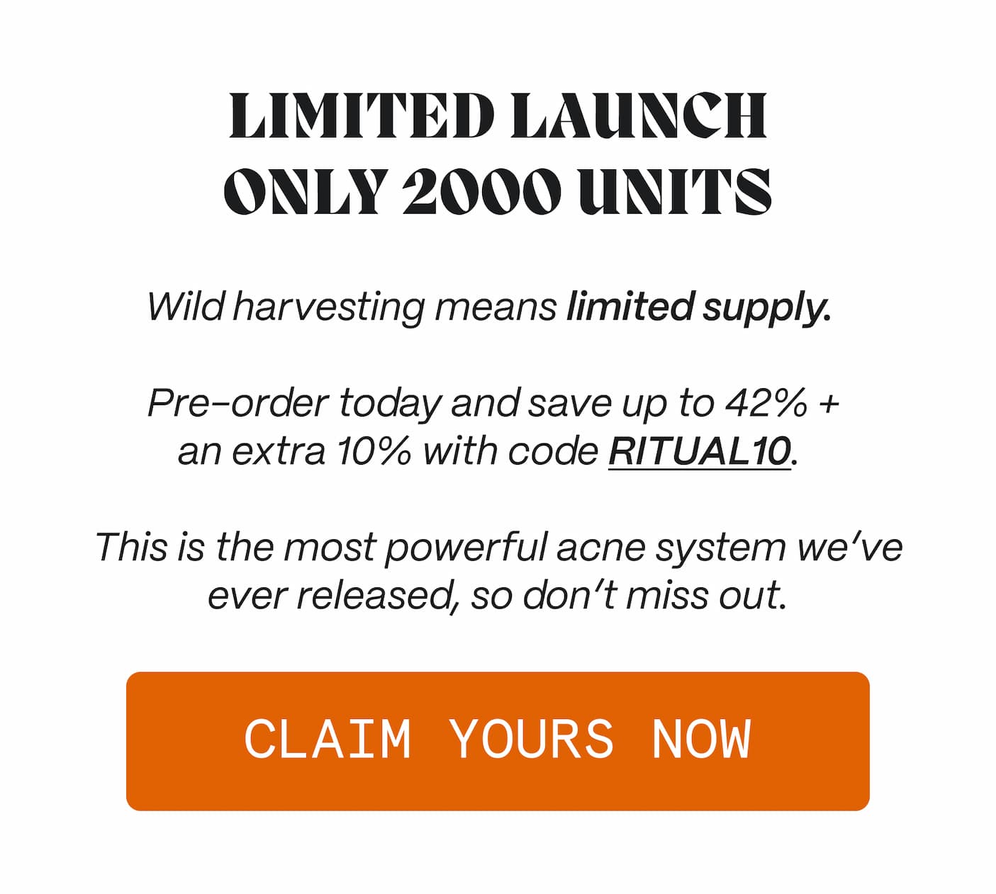 LIMITED LAUNCH ONLY 2000 UNITS - CLAIM YOURS NOW