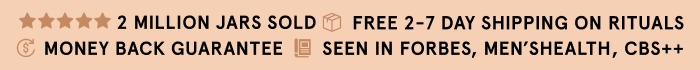 2 MILLION JARS SOLD - FREE 2-7 DAY SHIPPING ON RITUALS - MONEY BACK GUARANTEE - SEEN IN FORBES, MEN'SHEALTH, CBS++