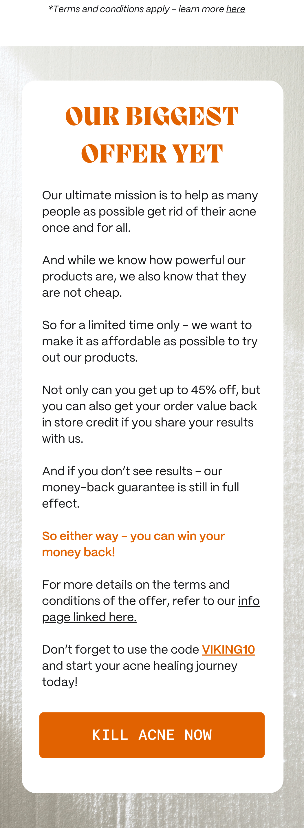 Our Biggest Offer Yet