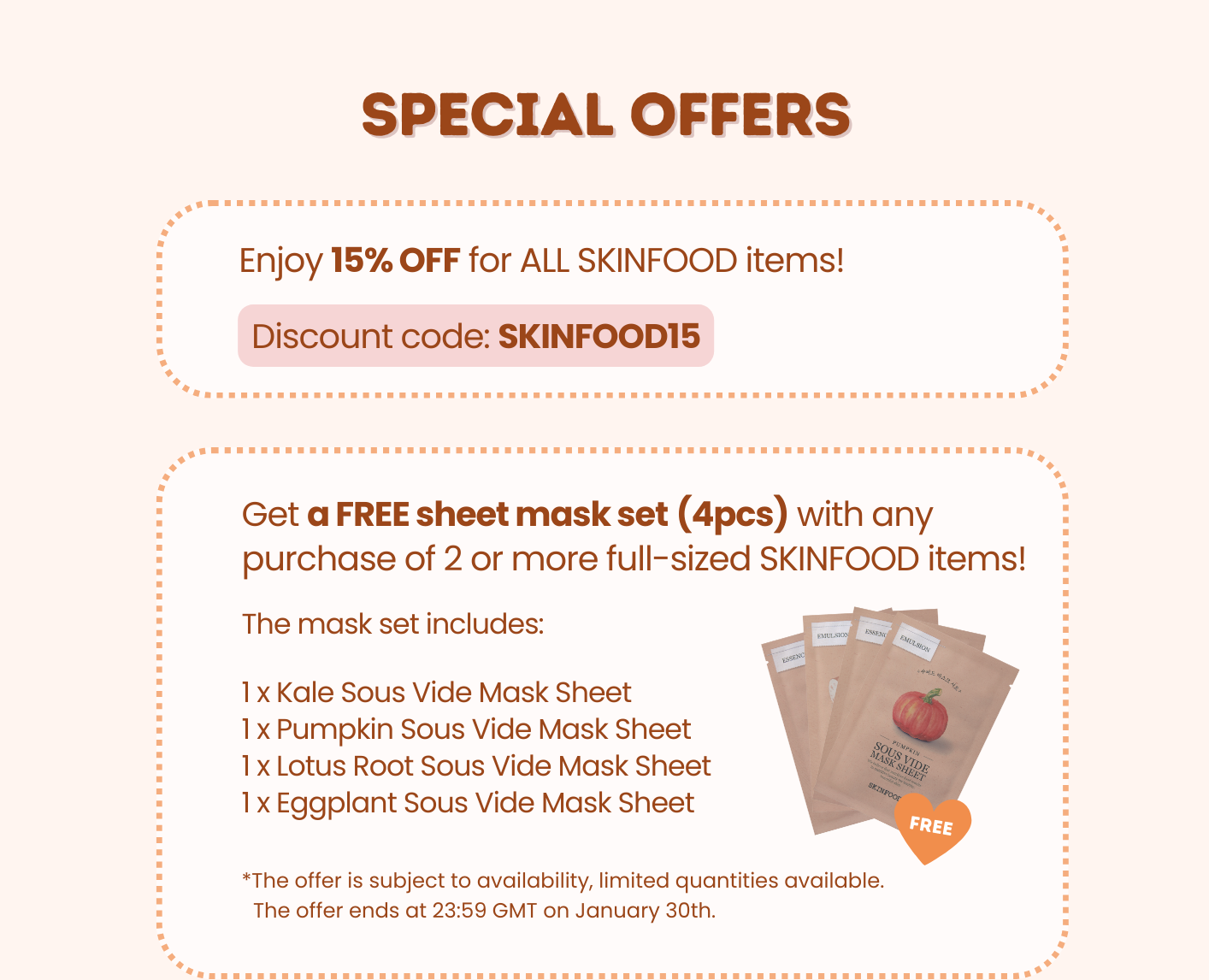 SKINFOOD Has Arrived at Skin Cupid 🥕 Skin Cupid
