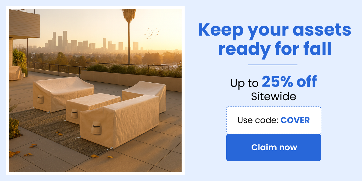 Keep your assets ready for fall | Up to 25% off sitewide | Use code : COVER | Claim now 