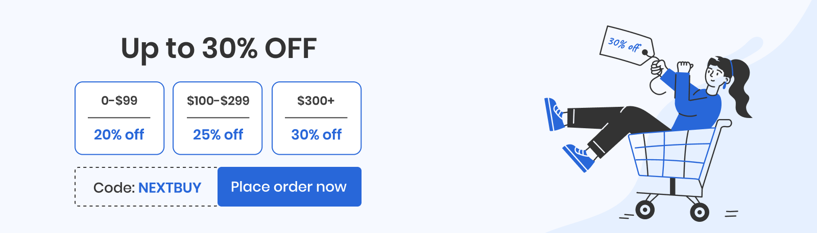 Up to 30% off | Use code - NEXTBUY | Place order now 