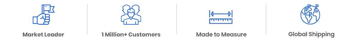 Market Leader | 1 Million+ Customers | Made to Measure | Global Shipping 