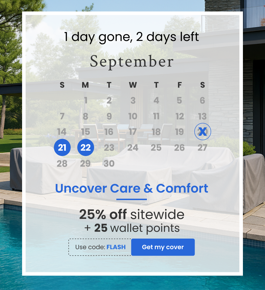 Uncover care & Comfort | 25% off + 25 wallet points | Use code : FLASH | Get my cover 