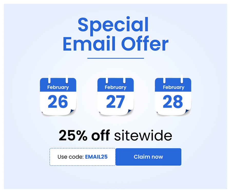 Special Email Offer | 25% off sitewide | Use code : EMAIL25