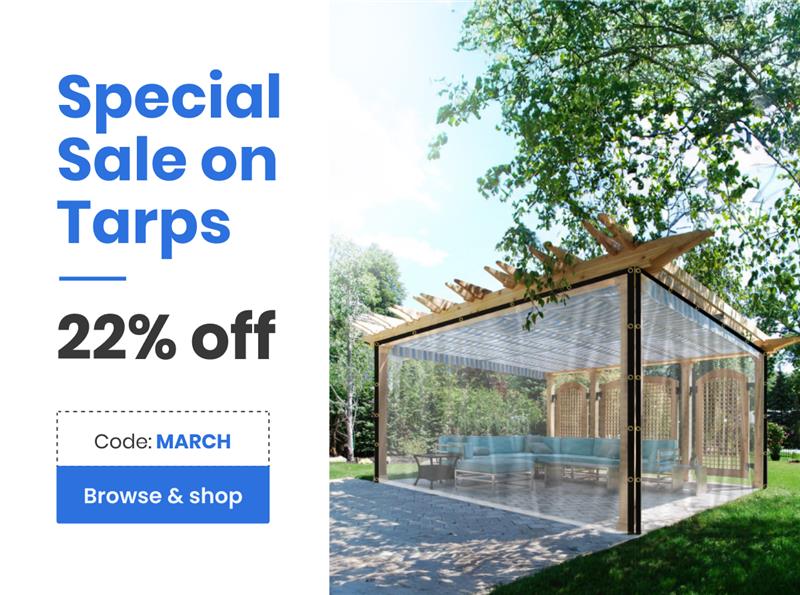 Special Sale on Tarps | 22% off | Use code - FEBOFF | Browse & shop