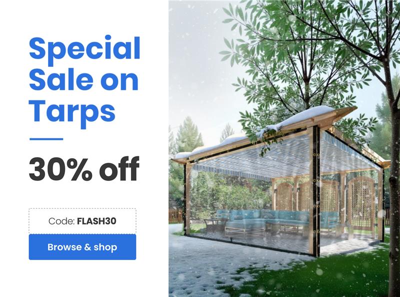 Special Sale on Tarps | 30% off | Use code - FLASH30 | Browse & shop