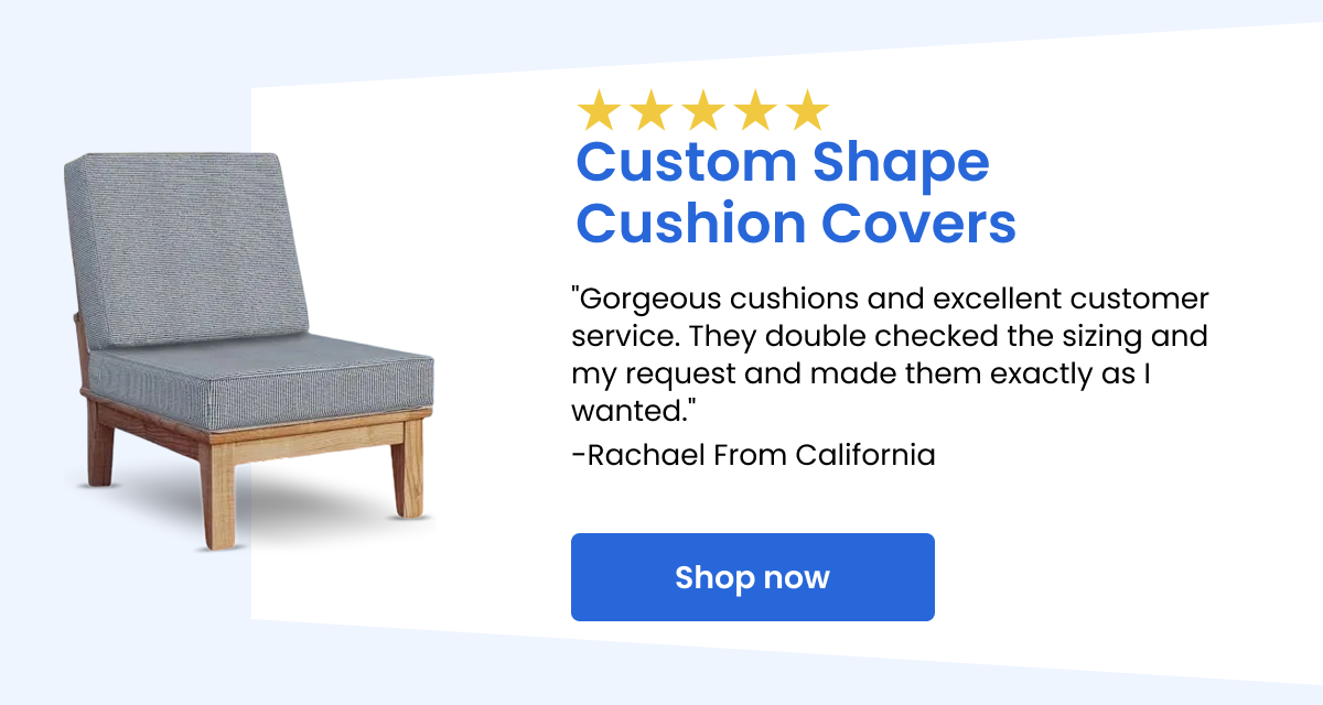 Custom Shape Cushion Covers