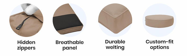 Hidden Zippers | Breathable panel 