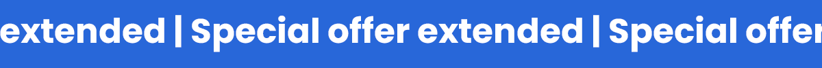Special offer extended