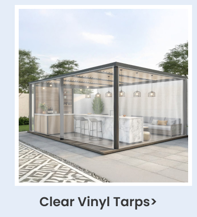 Clear vinyl tarps