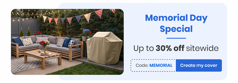  Memorial Day Special Up to 30% off sitewide Code: MEMORIAL [Create my cover]