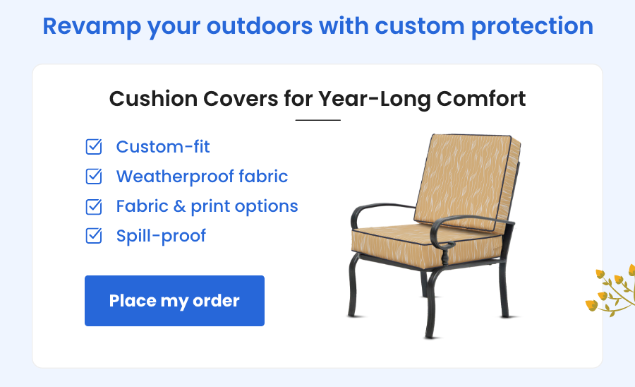 Revamp your outdoors with custom protection Cushion Covers for Year-Long Comfort [Place my order]