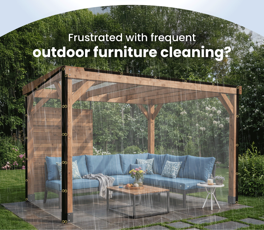 Frustrated with frequent outdoor furniture cleaning?