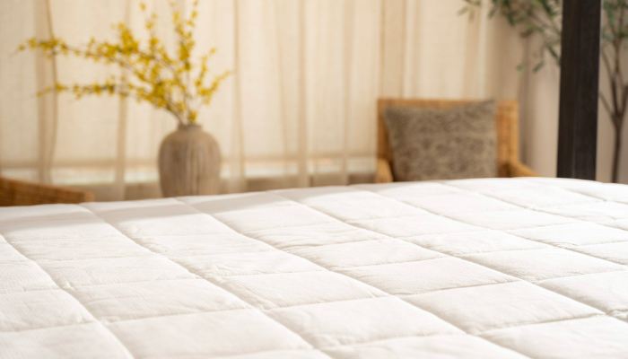 Close up of Mattress Pad