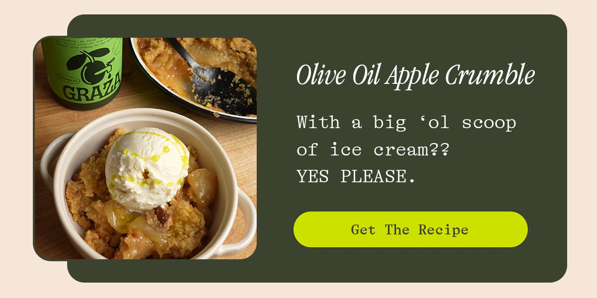 OLIVE OIL APPLE CRUMBLE