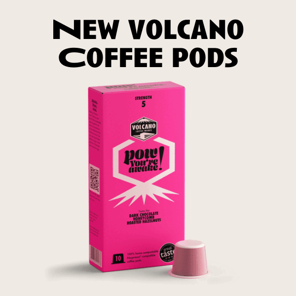 Our new home compostable coffee pods have arrived 🌱 Volcano Coffee Works