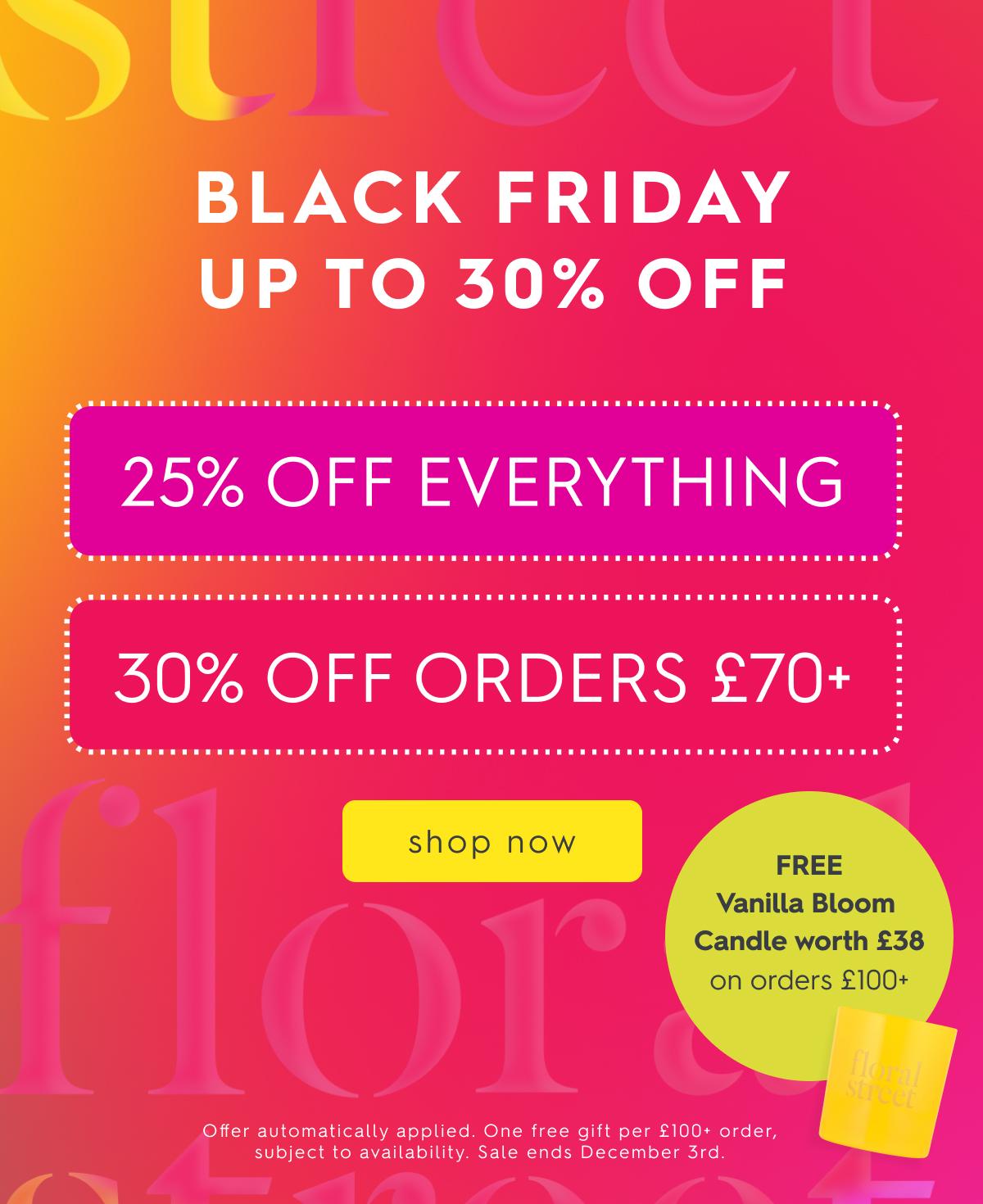 Black Friday Up To 30% off