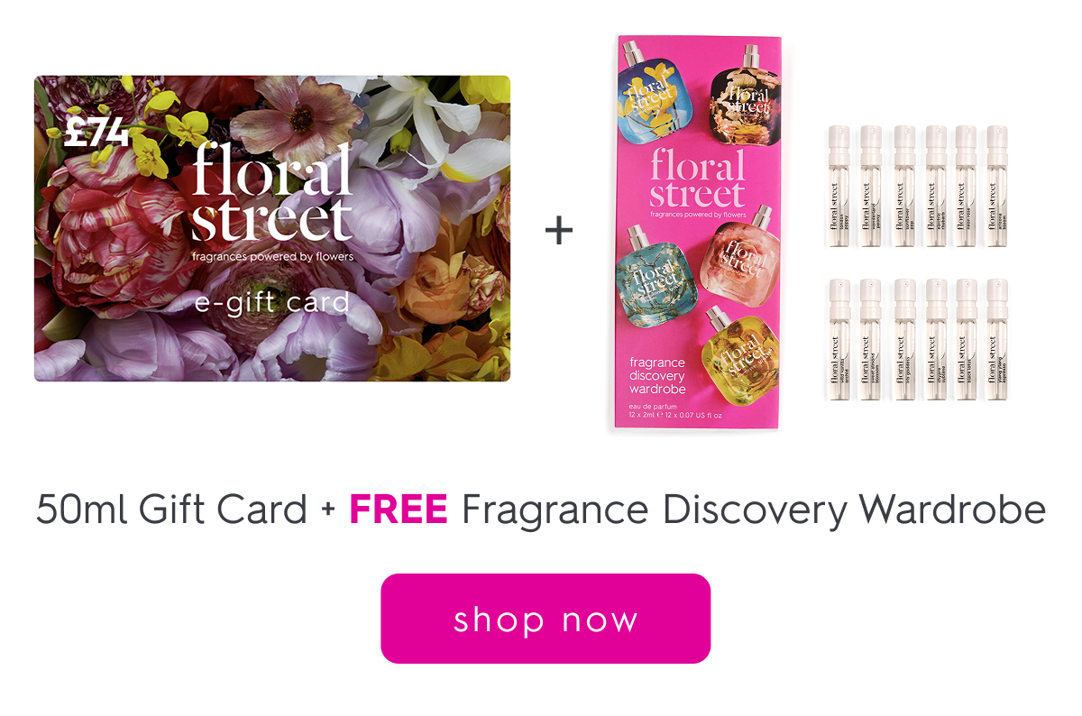 50ml Gift Card + Free Fragrance Discovery Wardrobe