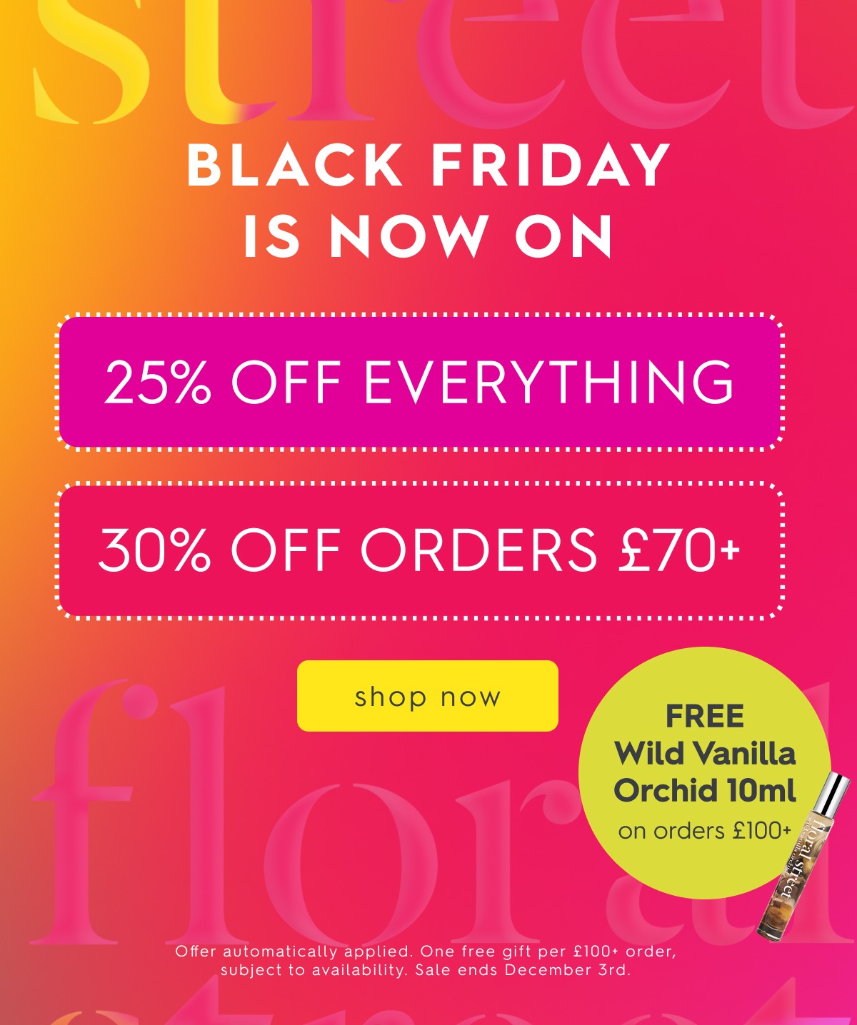 BLACK FRIDAY DON'T MISS OUT