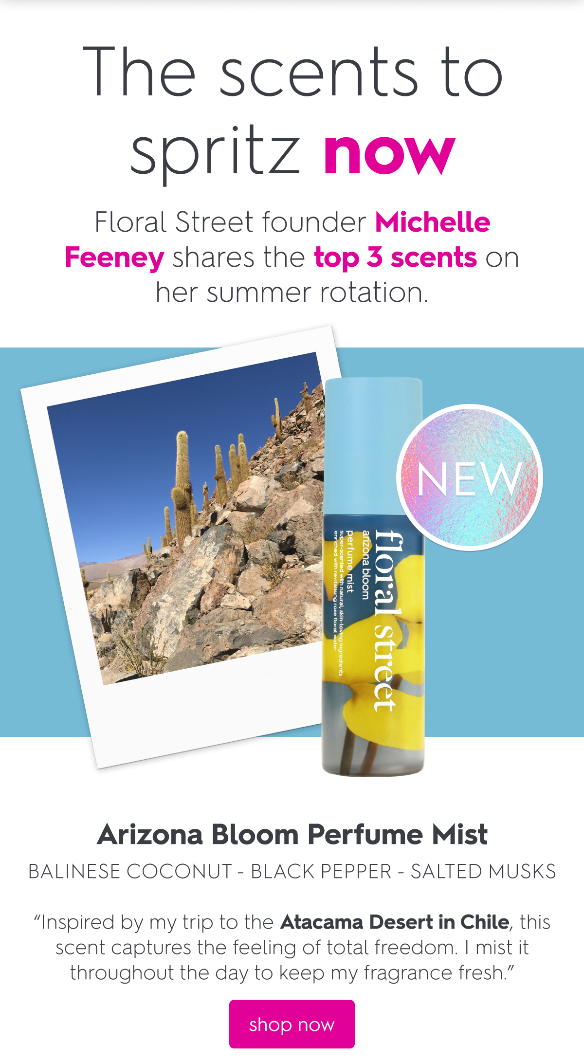 NEW Arizona Bloom Perfume Mist