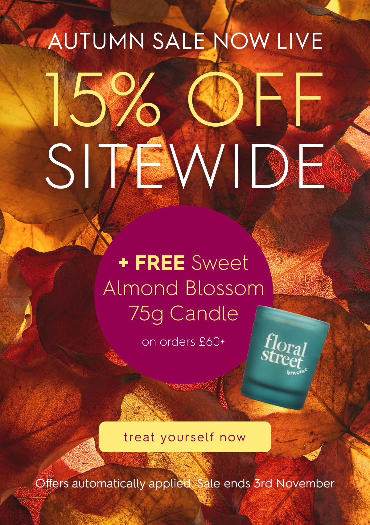 AUTUMN SALE NOW LIVE