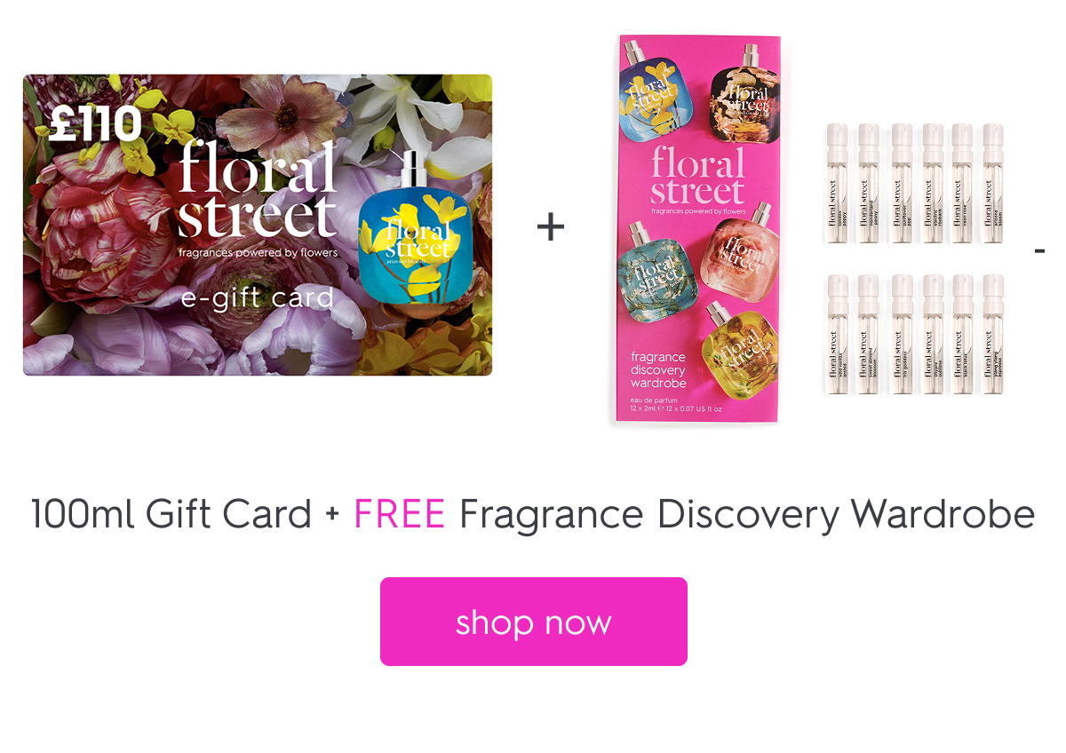 100ml Gift Card + FREE Fragrance Discovery Wardrobe