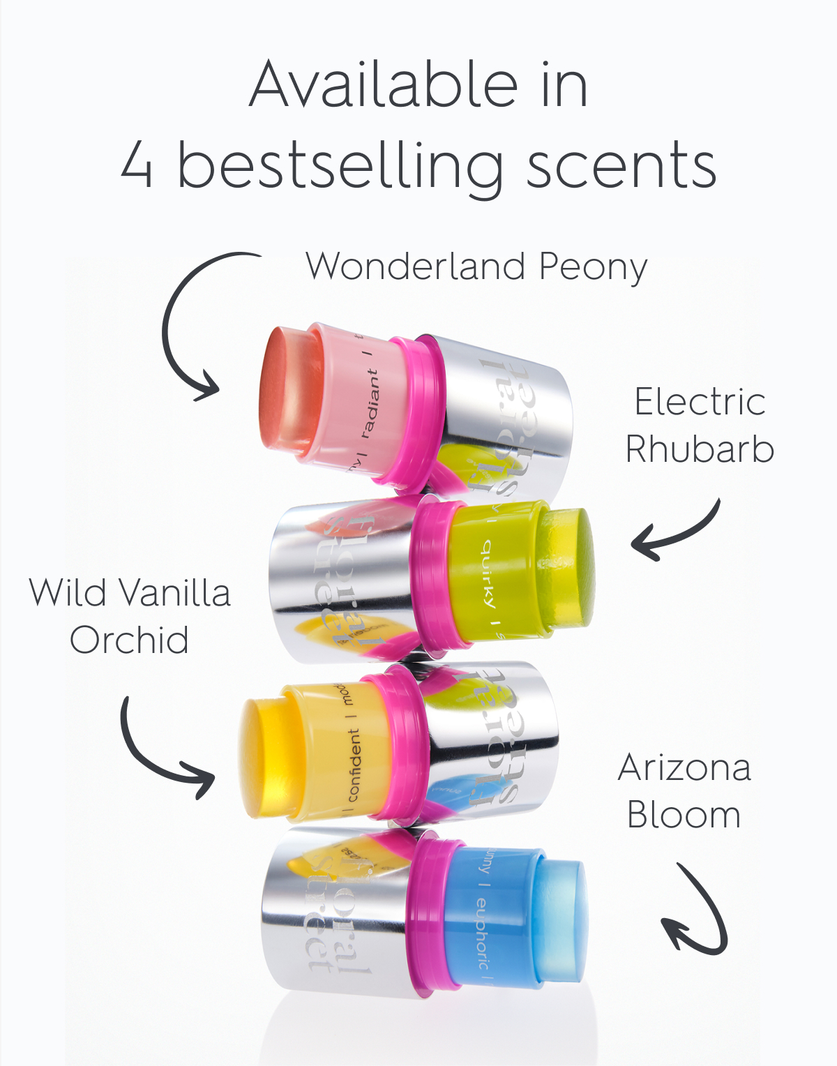 Available in 4 bestselling scents