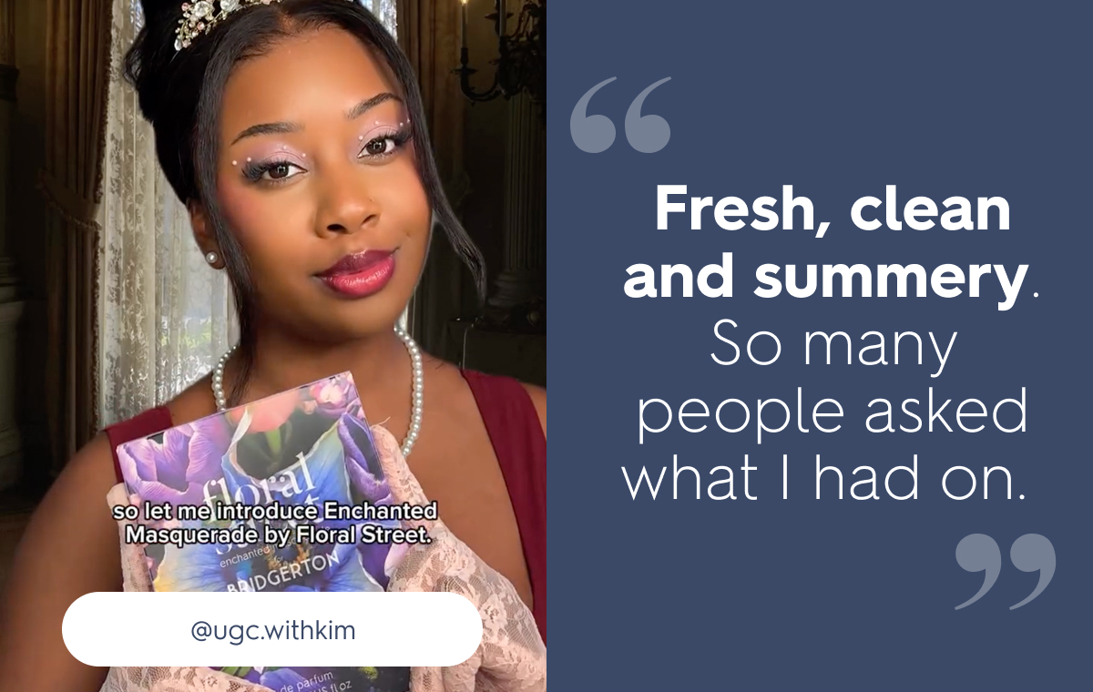 "Fresh, clean and summery. So many people asked what I had on."