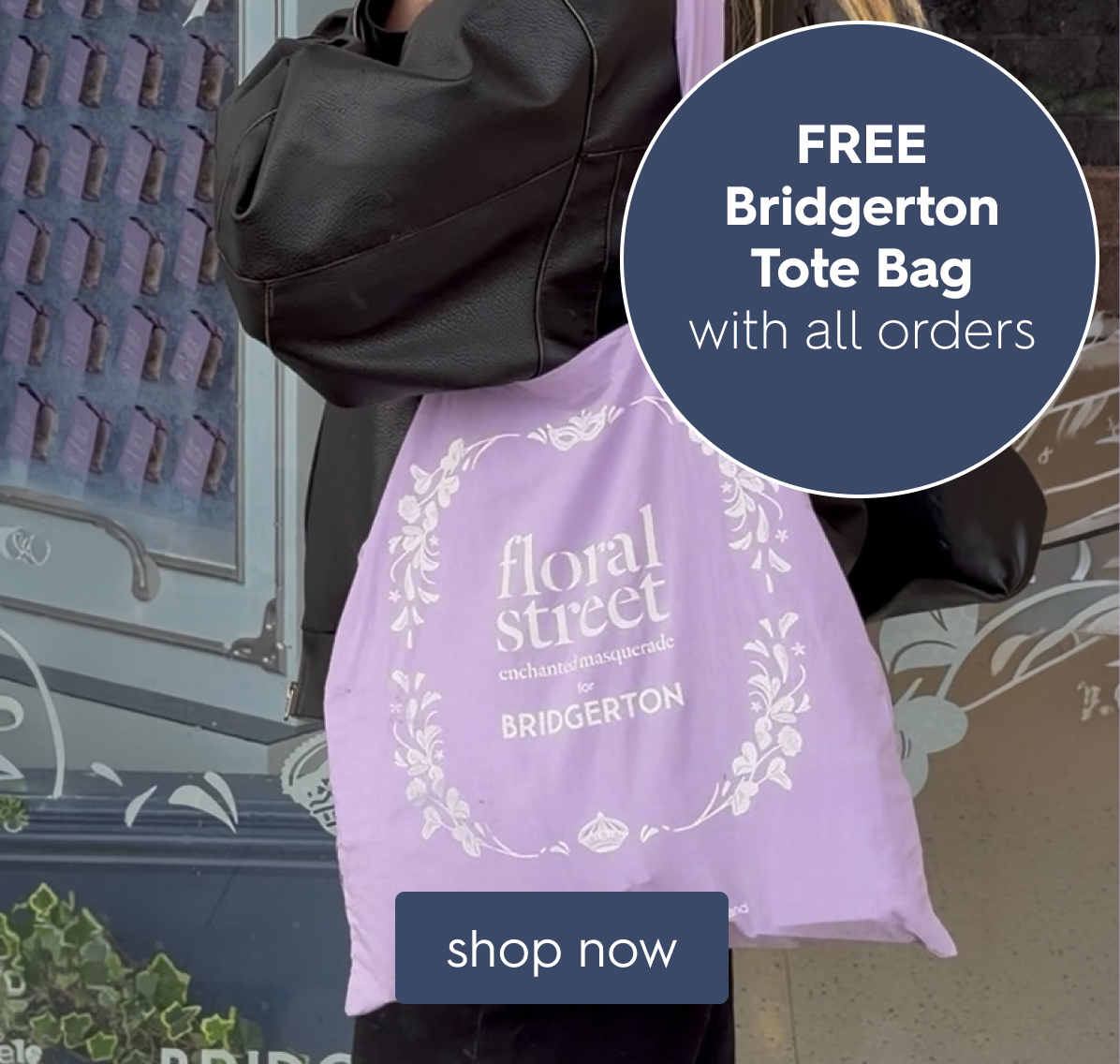Free Bridgerton Tote Bag with all orders