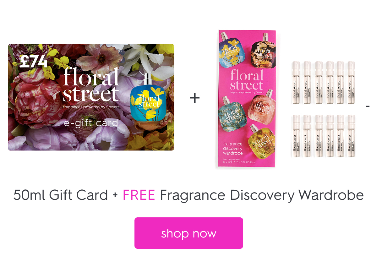 50ml Gift Card + FREE Fragrance Discovery Wardrobe