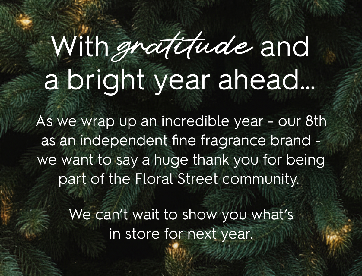 With gratitude and a bright year ahead...