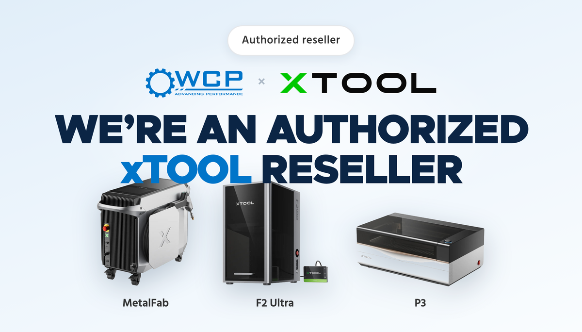WCP is an authorized xTool reseller. MetalFab, F2 Ultra and P3