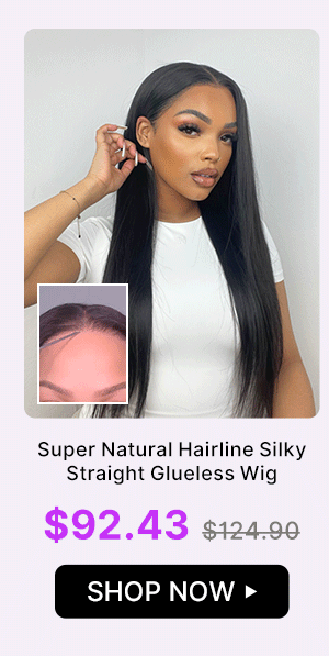 Super Natural Hairline Silky Straight Glueless Wig