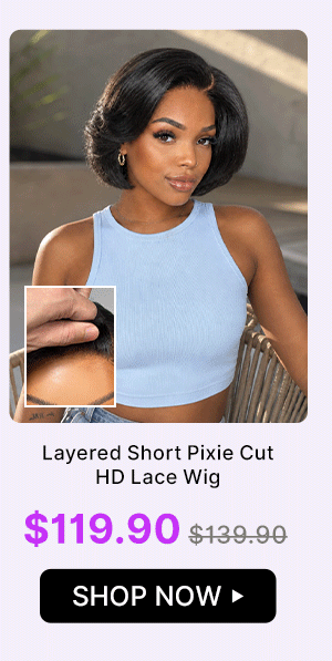 Layered Short Pixie Cut HD Lace Wig