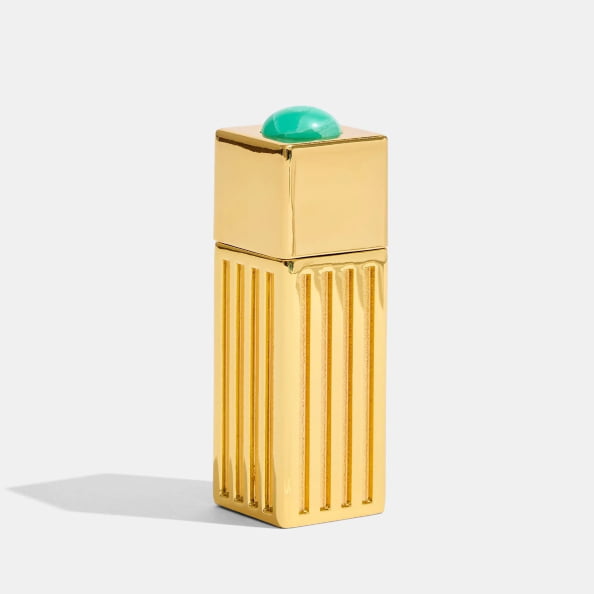 lipstick lighter case in gold
