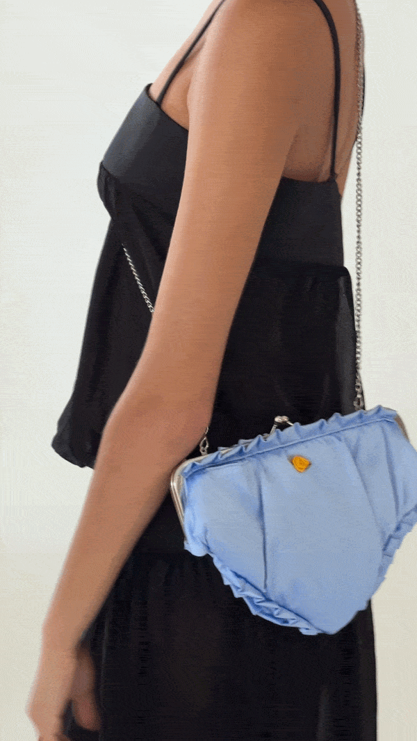 cornflower blue satin