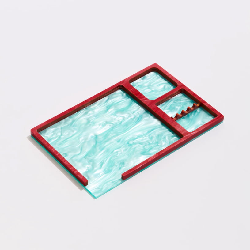 rolling tray in tomato
