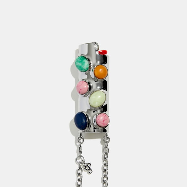 stoned crossbody lighter case in tropical