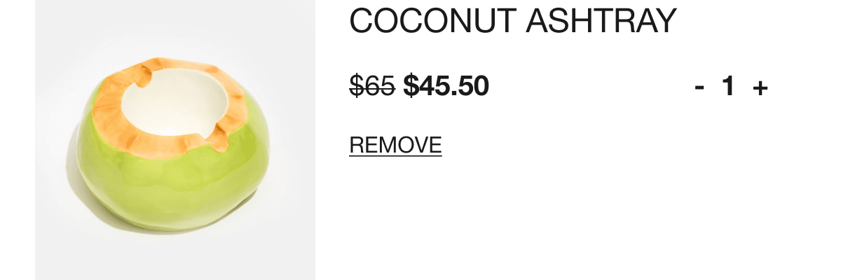 coconut ashtray