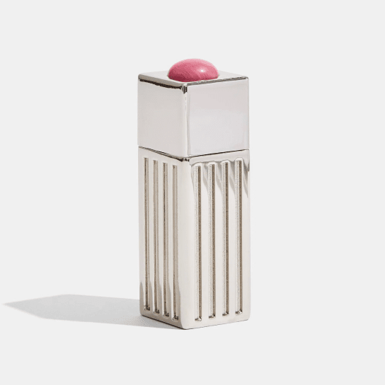 lipstick lighter holder in silver