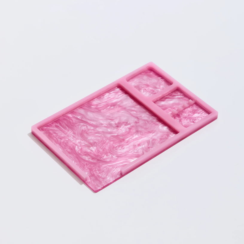 rolling tray in mauve pearlescent